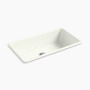 Kohler Iron/Tones® 33" top-/undermount single-bowl kitchen sink - Dune