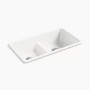 Kohler Iron/Tones® Smart Divide® 33" top-/undermount double-bowl kitchen sink - Sea Salt