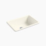 Kohler Iron/Tones® 27" top-/undermount single-bowl kitchen sink - Biscuit