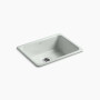Kohler Iron/Tones® 24-1/4" top-/undermount single-bowl bar sink - Sea Salt
