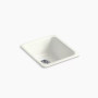 Kohler Iron/Tones® 17" top-/undermount single-bowl bar sink - Dune