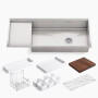 Kohler Stages™ 45" undermount single-bowl workstation kitchen sink