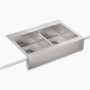 Kohler Vault™ 35-3/4" top-mount double-bowl farmhouse kitchen sink