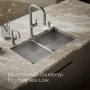 Kohler Vault™ 32" undermount double-bowl kitchen sink