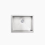 Kohler Vault™ 24" undermount single-bowl kitchen sink steel