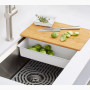 Kohler Task™ 27" top-/undermount single-bowl workstation kitchen sink 