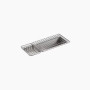 Kohler Undertone® Trough 22" undermount single-bowl kitchen sink 