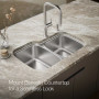 Kohler Verse™ 33" top-undermount double-bowl kitchen sink 