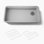 Kohler Cairn® 33" undermount single-bowl kitchen sink - Matte Grey