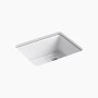 Kohler Riverby® 25" undermount single-bowl kitchen sink - White