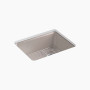 Kohler Riverby® 25" undermount single-bowl kitchen sink - Truffle