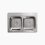 Kohler Verse™ 33" top-mount double-bowl kitchen sink 