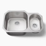 Kohler Undertone® 30-3/4" undermount double-bowl kitchen sink