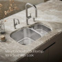 Kohler Undertone® 30-3/4" undermount double-bowl kitchen sink