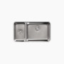 Kohler Undertone® 31-1/2" undermount double-bowl kitchen steel sink