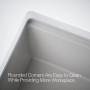 Kohler Cairn® Undermount single-bowl farmhouse kitchen sink - Matte White