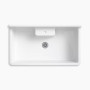 Kohler Farmstead® 45" top-/wall-mount single-bowl workstation farmhouse kitchen sink white