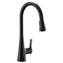 Moen Sinema Motion Control Smart Kitchen One-Handle High Arc Pulldown Matte Black Faucet