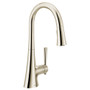 Moen Kurv Polished Nickel One-Handle High Arc Pulldown Kitchen Faucet