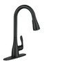 Moen Georgene Matte Black One-Handle High Arc Pulldown Kitchen Faucet