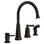 Moen Edison Mediterranean Bronze One-Handle High Arc Kitchen Faucet