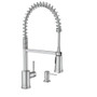 Moen Indi Spot Resist Stainless One-Handle Pre-Rinse Spring High Arc Pulldown Kitchen Faucet