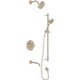 Rohl Tenerife Thermostatic Shower System with Shower Head, Hand Shower, Slide Bar, Shower Arm and Valve Trim Satin Nickel