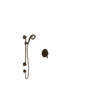 Rohl Acqui Pressure Balanced Shower System with Hand Shower and Valve Trim - Tuscan Brass