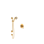 Rohl Acqui Pressure Balanced Shower System with Hand Shower and Valve Trim - Italian Brass