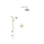 Rohl Deco Pressure Balanced, Thermostatic Shower System with Shower Head, Hand Shower, Hose, and Valve Trim - Polished Nickel