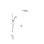 Rohl Tenerife Thermostatic Shower System with Shower Head and Hand Shower - Polished Chrome