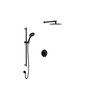 Rohl Tenerife Thermostatic Shower System with Shower Head and Hand Shower - Matte Black