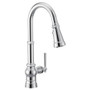 Moen Paterson Chrome One-Handle High Arc Pulldown Kitchen Faucet