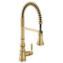 Moen Weymouth Brushed Gold One-Handle High Arc Pulldown Kitchen Faucet