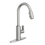 Moen MEENA Spot Resist Stainless One-Handle High Arc Pulldown Kitchen Faucet