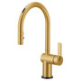 Moen Cia Smart Kitchen One-Handle High Arc Pulldown Kitchen Brushed Gold Faucet