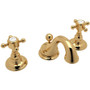 Rohl Viaggio 1.2 GPM Widespread Bathroom Faucet with Pop-Up Drain Assembly - Italian Brass