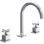 Rohl Apothecary 1.2 GPM Widespread Bathroom Faucet with Pop-Up Drain Assembly - Polished Chrome
