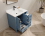 Tallahassee Collection 32 inch Polar Blue  Bathroom Vanity