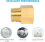 Brass Pipe Fitting  1/2" NPT Female X 1/2" NPT Male Extension Connector