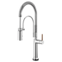 Brizo SmartTouch® Semi-Professional Kitchen Faucet - Less Handle  With Wood Lever - Polished Chrome