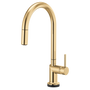 Brizo Odin® SmartTouch® Pull-Down Kitchen Faucet with Arc Spout - Less Handle - Brilliance® Polished Gold