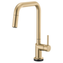 Brizo Odin® SmartTouch® Pull-Down Kitchen Faucet with Square Spout - Less Handle - Brilliance® Luxe Gold®
