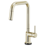 Brizo Odin® SmartTouch® Pull-Down Kitchen Faucet with Square Spout - Less Handle - Brilliance® Polished Nickel