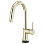 Brizo Odin® SmartTouch® Pull-Down Prep Kitchen Faucet with Arc Spout - Less Handle - Brilliance® Polished Nickel