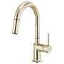 Brizo Odin® Pull-Down Prep Faucet with Arc Spout - Less Handle - Brilliance® Polished Nickel