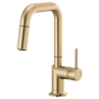 Brizo Odin® Pull-Down Prep Faucet with Square Spout - Less Handle - Brilliance® Luxe Gold®