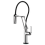 Brizo Litze® SmartTouch® Articulating Kitchen Faucet with Industrial Handle - Polished Chrome