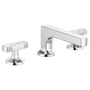 Brizo Kintsu® Widespread Lavatory Faucet with Low Spout - Less Handles, Knob with Knob with Mother of Pearl Inlay Handle 1.5 GPM - Polished Chrome