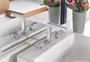 Brizo Levoir® Widespread Lavatory Faucet with High Spout - Less Handles 1.5 GPM - Low Lever Handle - Polished Chrome